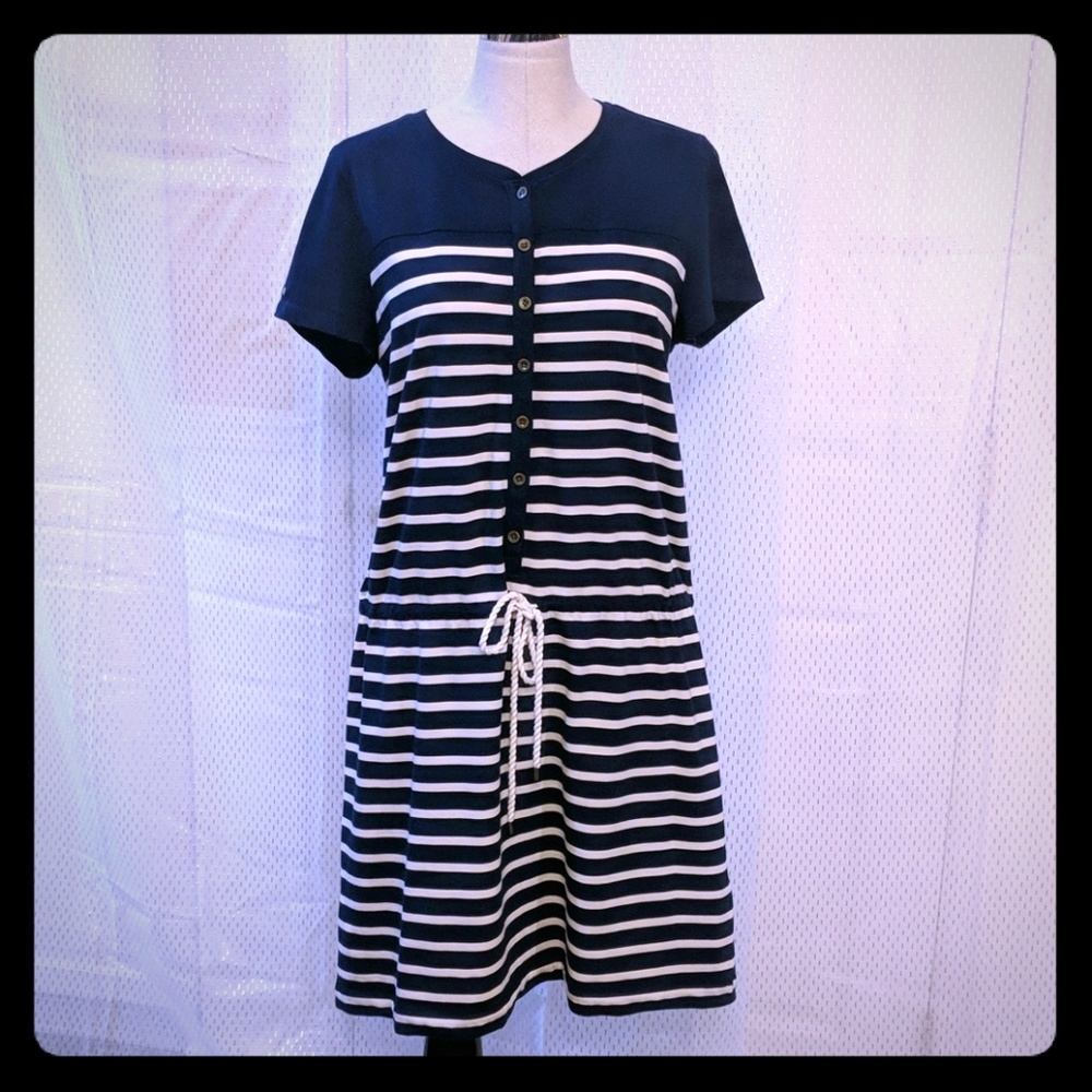 Ralph Lauren nautical stripe Beach dress navy XL